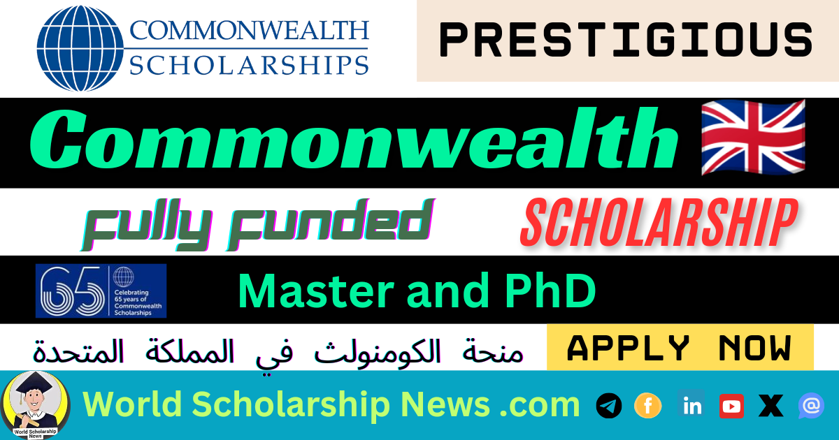 Commonwealth Scholarship in UK 2025